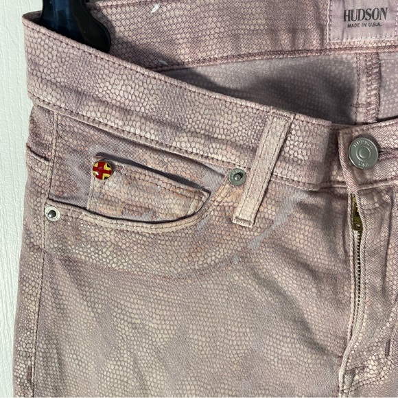 Sz 27 Hudson Jeans (Nico) snakeskin pink - Picture 9 of 11